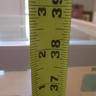 72" x 20" x 38" Glass Display Case With Glass Shelves