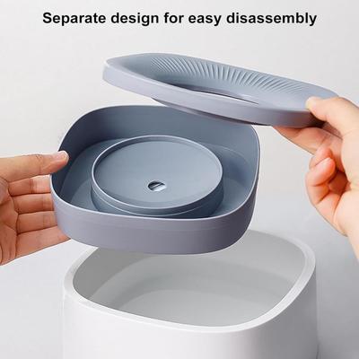 White & Gray Pet Floating Water Bowl Portable Drinking Water Without Wet Mouth Bowl Pet Automatic Water Dispenser Pet Bowl