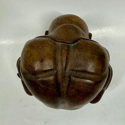 Hand-carved Wooden Sculpture - Weeping Buddha or Weeping Yogi