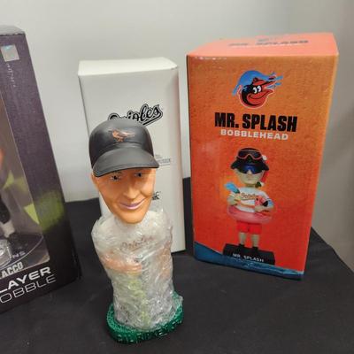 Baltimore Ravens Orioles Bobbleheads Flaco Ripken Mr. Splash