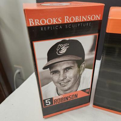 2012 Baltimore Orioles SGA Statues Brooks Robinson Cal Ripken Frank Robinson