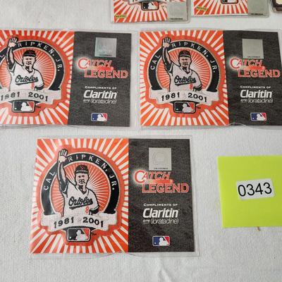 Cal Ripken 1981 2001 Logo Patches & Last games Tickets