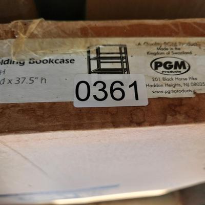 Solid Pine Instant Folding & Stacking 3 Shelves Unit in box 27"x11.25'Dx37.5"H 3 or 3