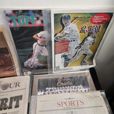 Large collection of Newspapers Magazines Covering the Colts Cal Ripken + other Baltimore Events