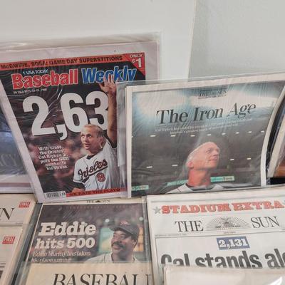 Large collection of Newspapers Magazines Covering the Colts Cal Ripken + other Baltimore Events