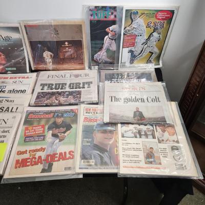 Large collection of Newspapers Magazines Covering the Colts Cal Ripken + other Baltimore Events