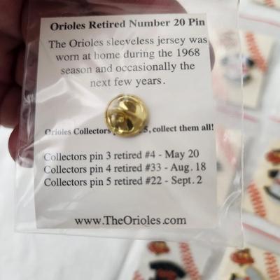 Baltimore Orioles Retired Number Pins