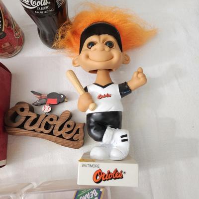Large Maryland Sports Collectable Lot Ripken Wheaties, Vintage Oriole Bird Coke Bottles , Orioles & Terps Wood balls , Ripken...