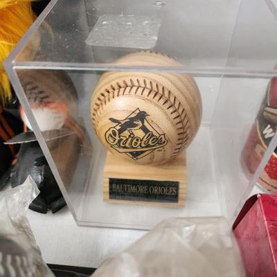 Large Maryland Sports Collectable Lot Ripken Wheaties, Vintage Oriole Bird Coke Bottles , Orioles & Terps Wood balls , Ripken...