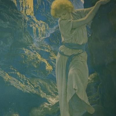 MAXFIELD PARRISH "THE CANYON" 1923 PRINT IN ART DECO FRAME