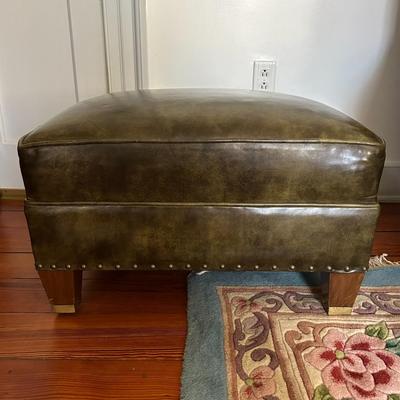 Leather Ottoman