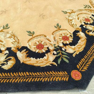 Custom made hand tufted Octagon 14.7 x 14.7 area rug