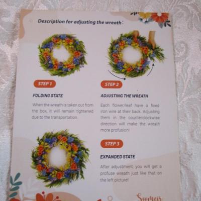 Springtime wreath 16" in diameter