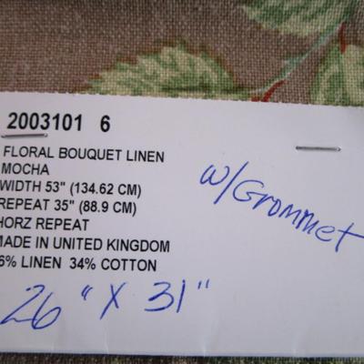 4 Upholstery fabric samples