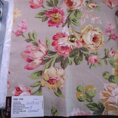 4 Upholstery fabric samples