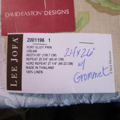 4 Upholstery fabric samples