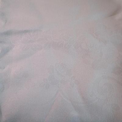 White on white pattern tablecloth