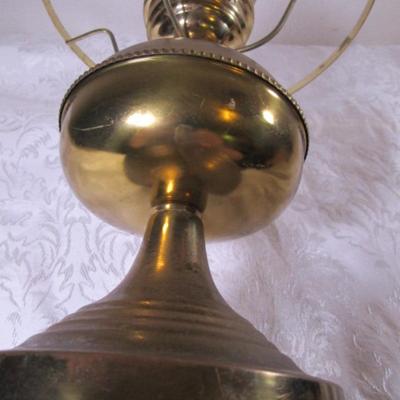 Vintage brass-tone metal lamp