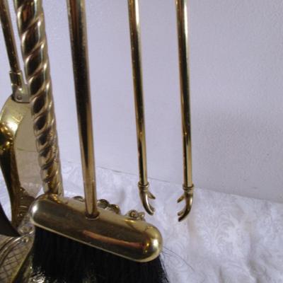 Vintage Fireplace toolset & stand