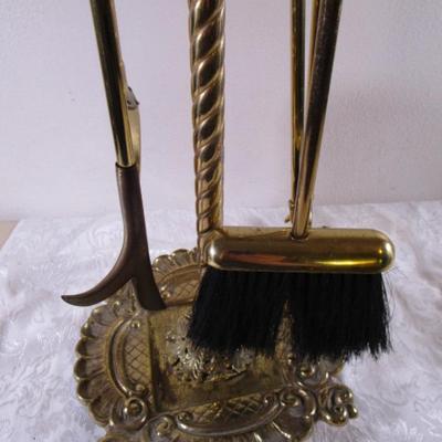 Vintage Fireplace toolset & stand