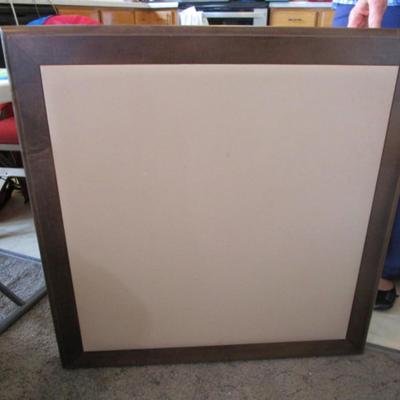 Vintage card table, wood with padded vinyl center