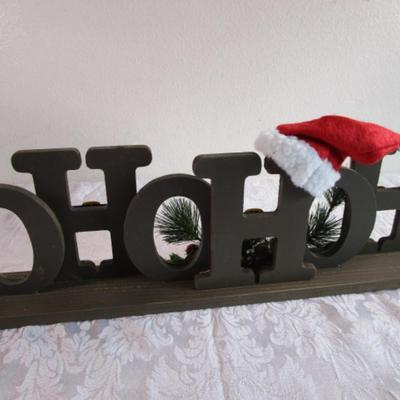 HoHoHo wooden display