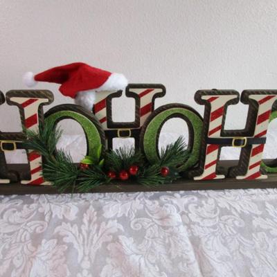 HoHoHo wooden display