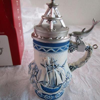 New in box Hallmark beer stein Christmas ornament