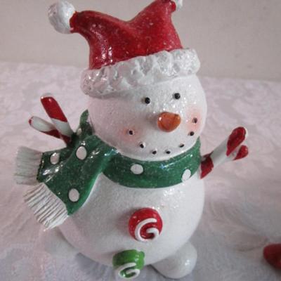 New Ceramic snowman, Pappa Smurf ornament & Ceramic Easter décor