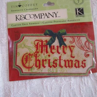 Christmas handmade stickers, adhesive stencil
