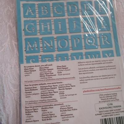 Christmas handmade stickers, adhesive stencil