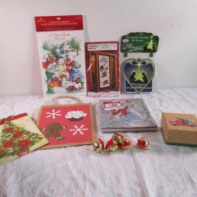 All new, Christmas boxes & décor