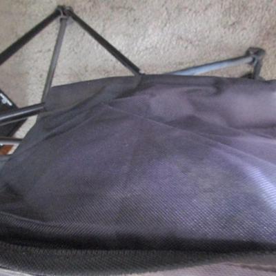 Coleman folding camp chair, gray & black