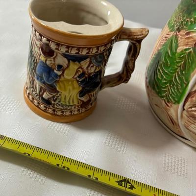 Vintage Royal Sealy German Style Humidor and Pipe Holder and Beer Stein Mustache Cup