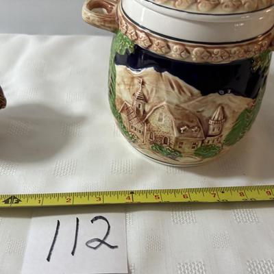 Vintage Royal Sealy German Style Humidor and Pipe Holder and Beer Stein Mustache Cup