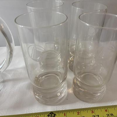 Vintage Glass and Pitcher Set