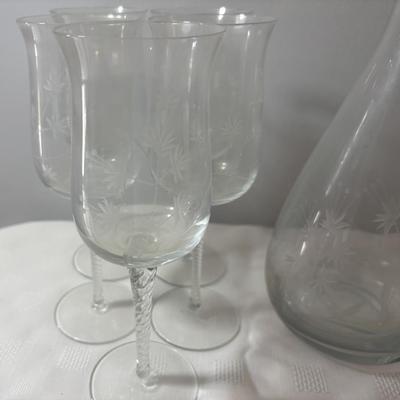 Elegant Etched Wine Decanter and More