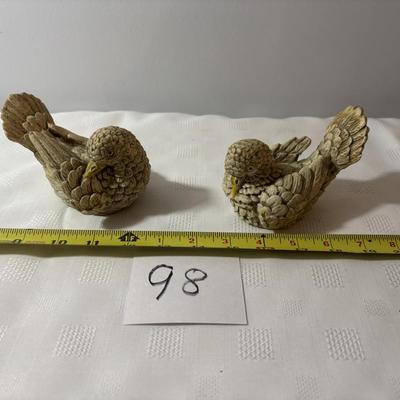 Vintage Resin Doves