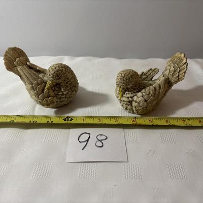 Vintage Resin Doves