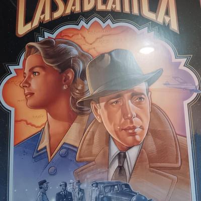 CASABLANCA FRAMED MOVIE POSTER