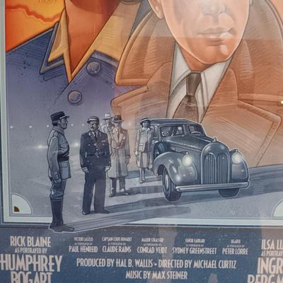 CASABLANCA FRAMED MOVIE POSTER