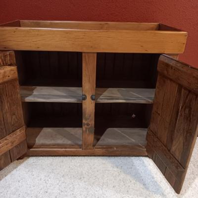 ANTIQUE DRY SINK W/2 CABINET DOORS