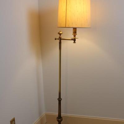 STIFFEL Vintage Brass Floor Lamp