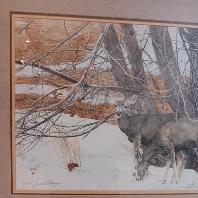SIGNED AND NUMBERED PRINT OF 2 ANTELOPE