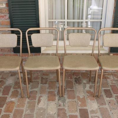 Vintage Mid Century Hamilton Cosco Folding Card Table & Chair Set