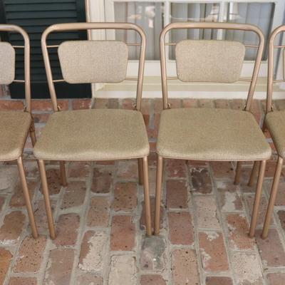 Vintage Mid Century Hamilton Cosco Folding Card Table & Chair Set
