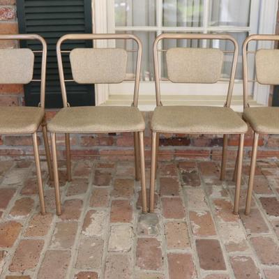 Vintage Mid Century Hamilton Cosco Folding Card Table & Chair Set