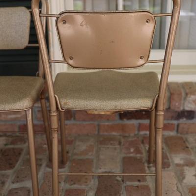 Vintage Mid Century Hamilton Cosco Folding Card Table & Chair Set