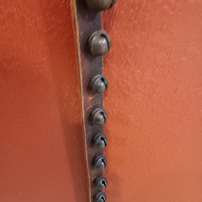 WOW! 7 FOOT ANTIQUE BELLS ON A LEATHER STRAP