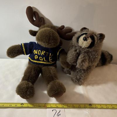 Alaska Moose and Raccoon Puppet